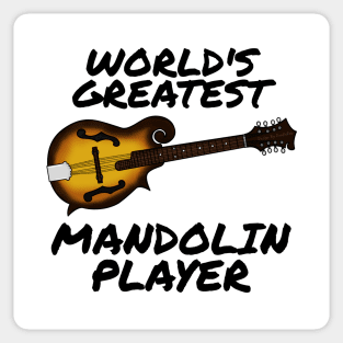 World's Greatest Mandolin Player Country Musician Funny Sticker